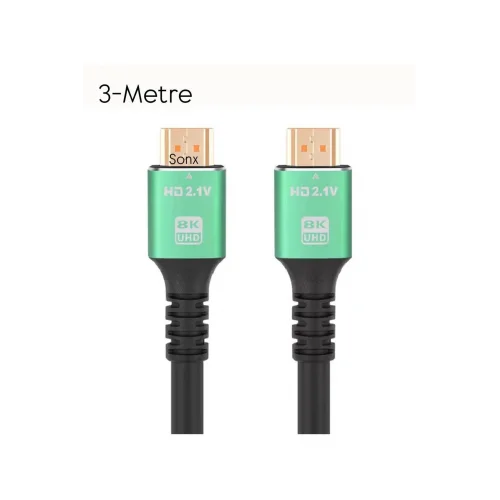 Mey İthalat® HDMI 2.1 Kablo – 8K Ultra HD Görüntü ve Ses Aktarımı 8K 60HZ 4K 120HZ