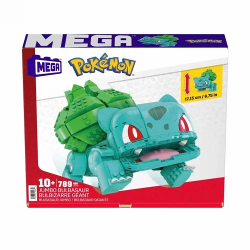 Mey İthalat® HNT96 MEGA Pokémon™ Jumbo Bulbasaur 789 parça +10 yaş