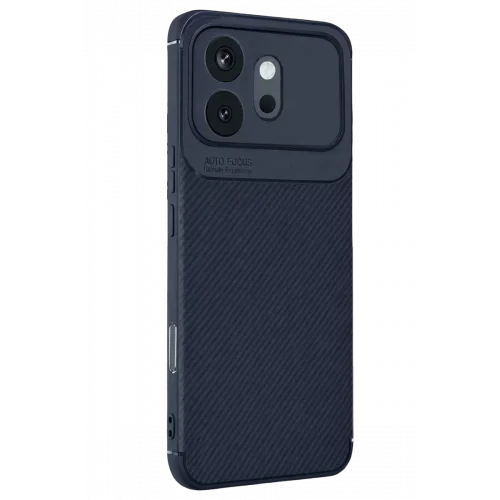 Mey İthalat®  Huawei Honor 600 Auto Focus Karbon Kapak - Lacivert