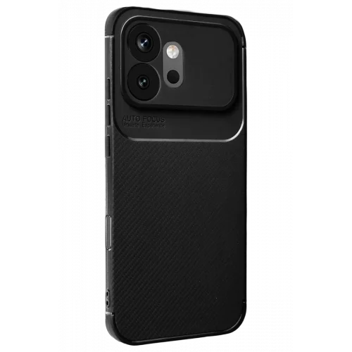 Mey İthalat® Huawei Honor 600 Auto Focus Karbon Kapak - Siyah