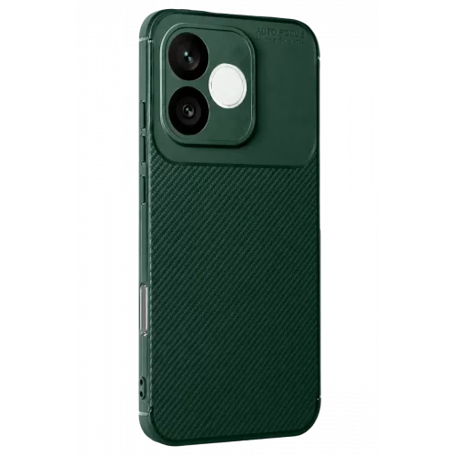 Mey İthalat®  Huawei Honor 600 Lite Auto Focus Karbon Kapak - Koyu Yeşil