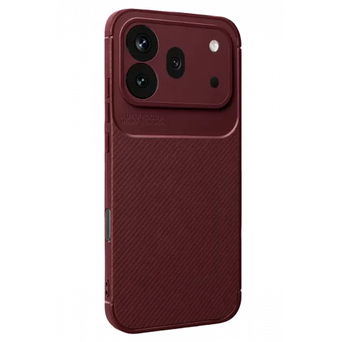 Mey İthalat® Huawei Honor 600 Pro Auto Focus Karbon Kapak - Bordo