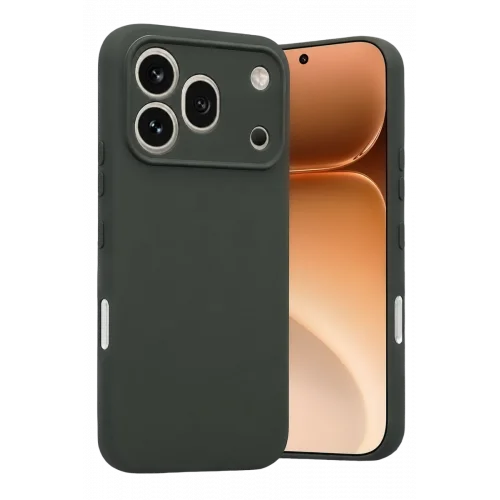 Mey İthalat®  Huawei Honor 600 Pro First Silikon - Koyu Yeşil