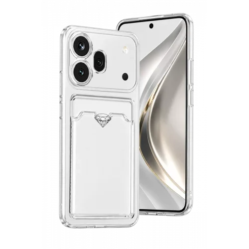 Mey İthalat®  Huawei Honor 600 Pro Kart Şeffaf Silikon - Şeffaf
