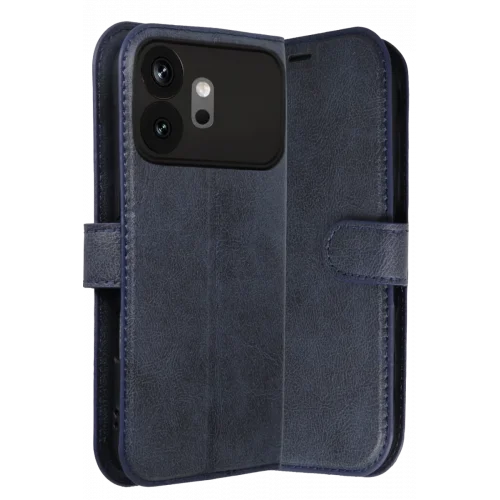 Mey İthalat®  Huawei Honor 600 Trend S Plus Kapaklı Kılıf - Lacivert