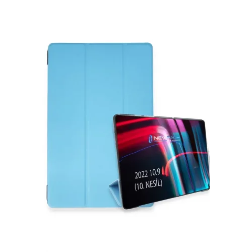 Mey İthalat® iPad 2022 10.9 (10.nesil) Kılıf Tablet Smart Kılıf - Açık Mavi