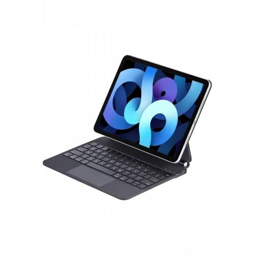Mey İthalat®   iPad Pro 11 (2022) Kılıf X7 Magic Manyetik Klavyeli Tablet Kılıfı - Siyah