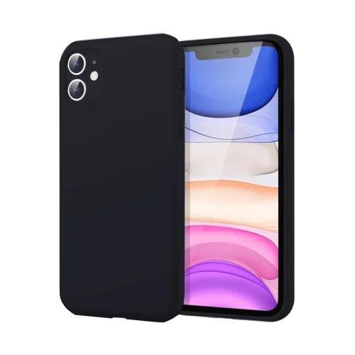 Mey İthalat®   iPhone 11 Kılıf First Silikon - Siyah