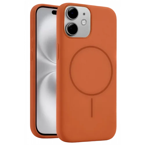 Mey İthalat® iPhone 11 Kılıf Jully Magsafe Kapak - Turuncu