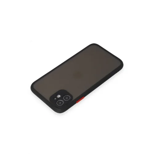 Mey İthalat®   iPhone 11 Kılıf Montreal Silikon Kapak - Siyah