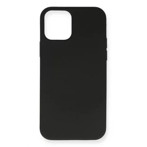 Mey İthalat®   iPhone 12 Mini Kılıf Nano içi Kadife Silikon - Siyah