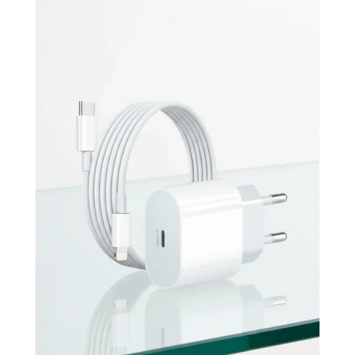 Mey İthalat® iPhone 14 13 12 11 Pro Pro Max 20W PD Lightning Hızlı Şarj Cihazı