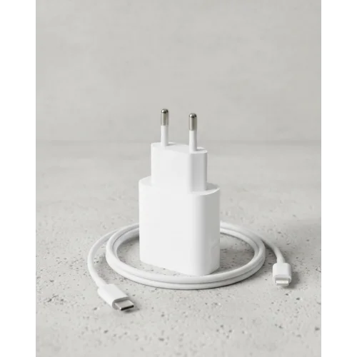 Mey İthalat® iPhone 14 13 12 11 XR XS Max 20W Lightning Şarj Adaptörü Kablo Dahil