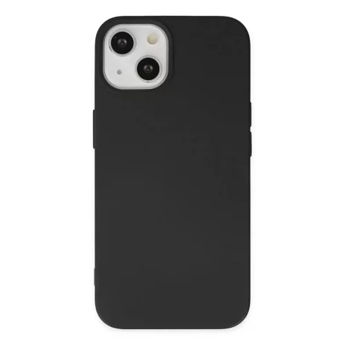 Mey İthalat®   iPhone 14 Kılıf Nano içi Kadife Silikon - Siyah
