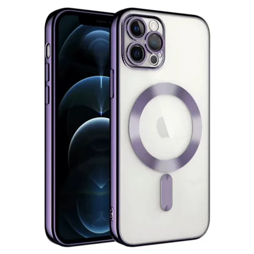 Mey İthalat®   iPhone 14 Pro Max Kılıf Kross Magneticsafe Kapak - Mor