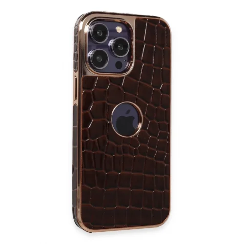 Mey İthalat®   iPhone 14 Pro Max Kılıf Snake Kapak - Bordo