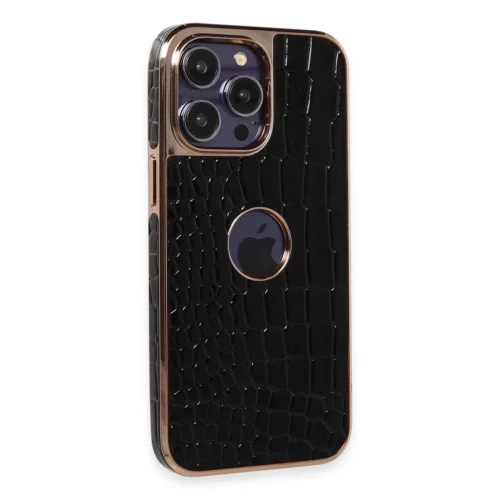 Mey İthalat®   iPhone 14 Pro Max Kılıf Snake Kapak - Siyah