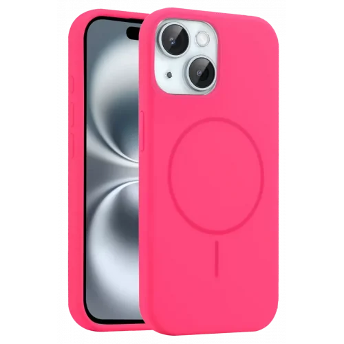 Mey İthalat®   iPhone 15 Kılıf Jully Magsafe Kapak - Pembe