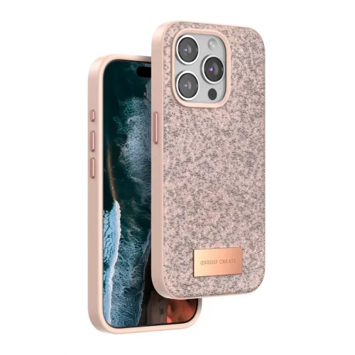 Mey İthalat®   iPhone 15 Pro Bright Simli Kapak - Pembe