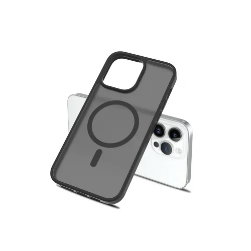 Mey İthalat®  iPhone 15 Pro Jota Magsafe Kapak - Siyah