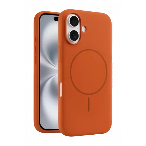 Mey İthalat® iPhone 16 Kılıf Jully Magsafe Kapak - Turuncu