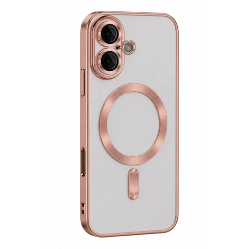 Mey İthalat®   iPhone 16 Kılıf Kross Magneticsafe Kapak - Rose