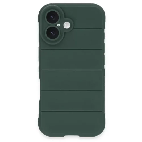 Mey İthalat®   iPhone 16 Kılıf Optimum Silikon - Koyu Yeşil