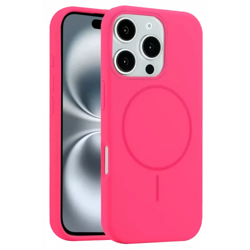 Mey İthalat®   iPhone 16 Pro Kılıf Jully Magsafe Kapak - Pembe
