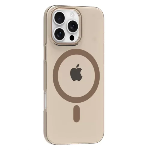 Mey İthalat®   iPhone 16 Pro Max PC Blank Magsafe Kapak - Çöl Titanyum