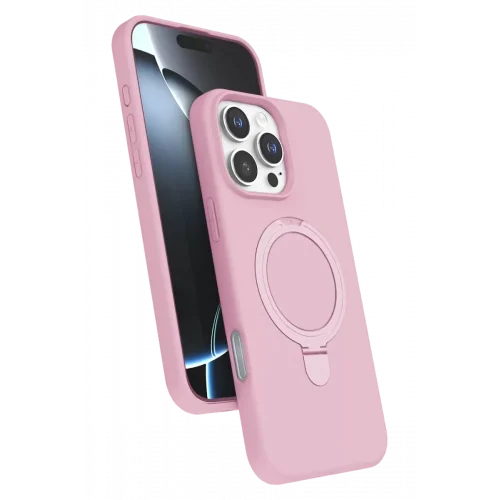 Mey İthalat®   iPhone 16 Pro Max Regal Magsafe Standlı Kapak - Açık Pembe