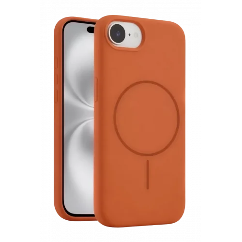 Mey İthalat® iPhone 16E Kılıf Jully Magsafe Kapak -Turuncu