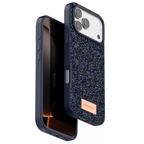 Mey İthalat®   iPhone 17 Pro Bright Simli Kapak - Mavi
