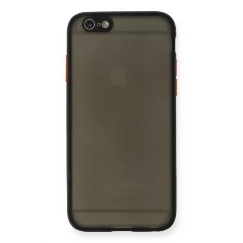 Mey İthalat®   iPhone 6 Kılıf Montreal Silikon Kapak - Siyah