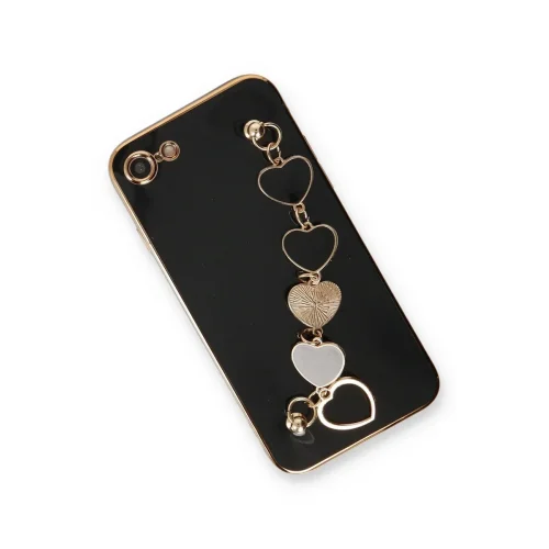 Mey İthalat®   iPhone 7 Kılıf Esila Silikon - Siyah