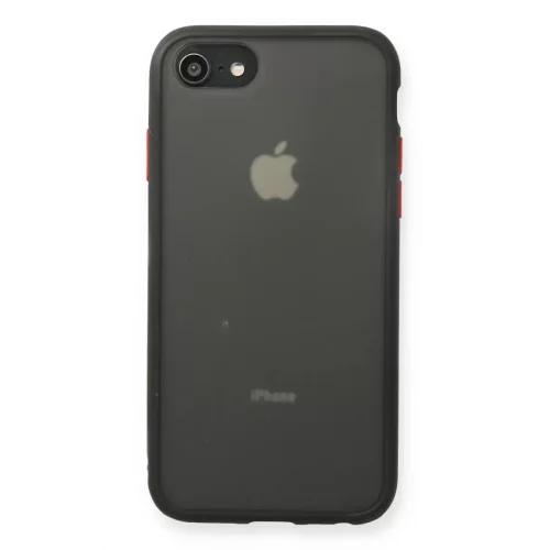 Mey İthalat®   iPhone 7 Kılıf Montreal Silikon Kapak - Siyah