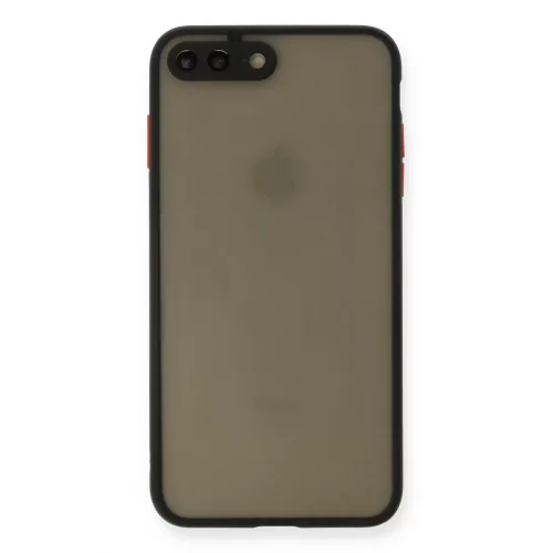 Mey İthalat®   iPhone 7 Plus Kılıf Montreal Silikon Kapak - Siyah