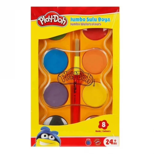 Mey İthalat® Jumbo Sulu Boya 8 Renk