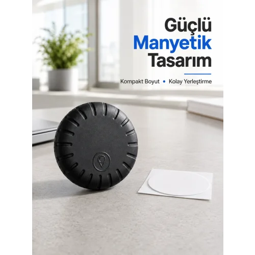 Mey İthalat® Kablosuz Akıllı Konum Takip Cihazı Android ve iPhone Uyumlu Mini GPS Bulucu