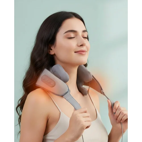 Mey İthalat® Kablosuz Boyun ve Omuz Masaj Aleti | Isıtmalı ve Yoğurmalı