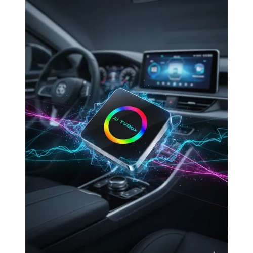 Mey İthalat® Kablosuz CarPlay Android Auto Adaptörü Araç İçi Multimedya Dönüştürücü