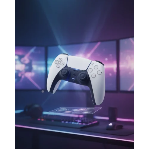 Mey İthalat® Kablosuz PS5 Oyun Kumandası Hızlı Tepki ve Ergonomik Tutuş