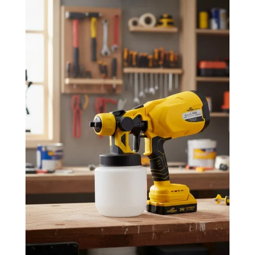 Mey İthalat® Kablosuz Püskürtme Tabanca Yüksek Performanslı Ev ve Atölye Kullanımı