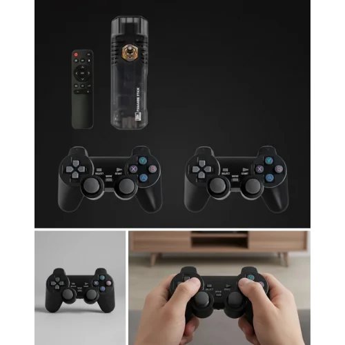 Mey İthalat® Kablosuz Retro Video Oyun Konsolu HDMI Bağlantılı 8K HDR Destekli