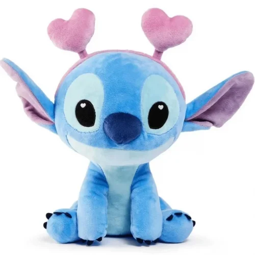 Mey İthalat® Kalp Kulaklıklı Stitch Peluş 25 cm