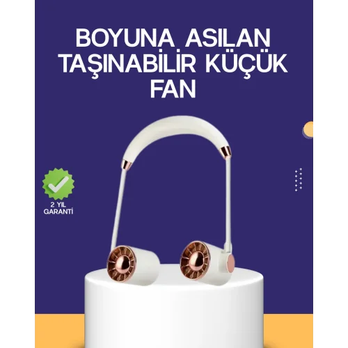 Mey İthalat® Katlanabilir Asılabilir Mini Fan USB Şarjlı 3 Kademeli Sessiz