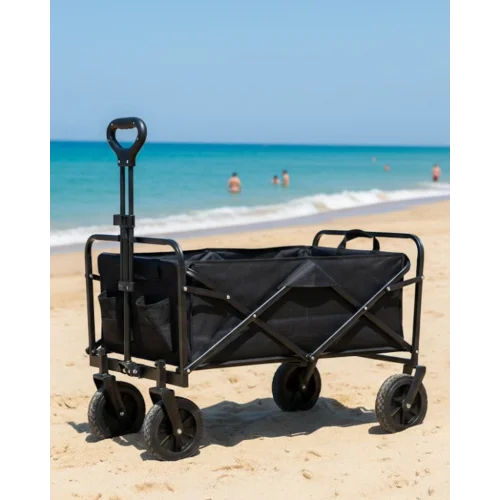 Mey İthalat® Katlanır Kamp ve Plaj Arabası Büyük Kapasiteli Taşıma Vagonu