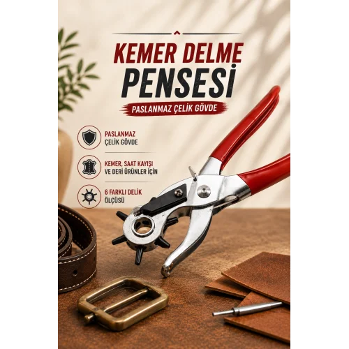 Mey İthalat® Kemer Delme Pensesi Paslanmaz Çelik Gövde