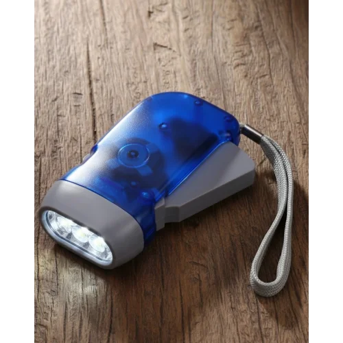 Mey İthalat® Kendiliğinden Şarjlı El Feneri Pilsiz Dinamolu 3 LED Taşınabilir