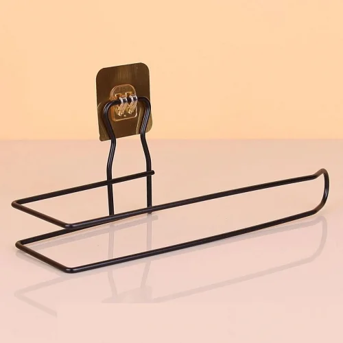 Mey İthalat® Kendiliğinden Yapışkanlı Krom Paslanmaz Metal Havlu Kağıtlık Aparatı