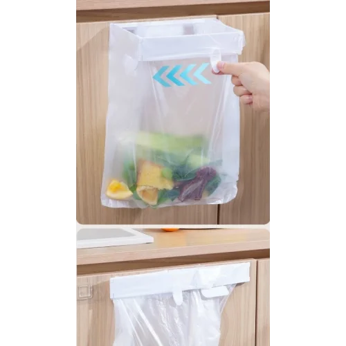 Mey İthalat® Kendinden Yapışkanlı Katlanabilir Çöp Poşeti Tutucu Aparat